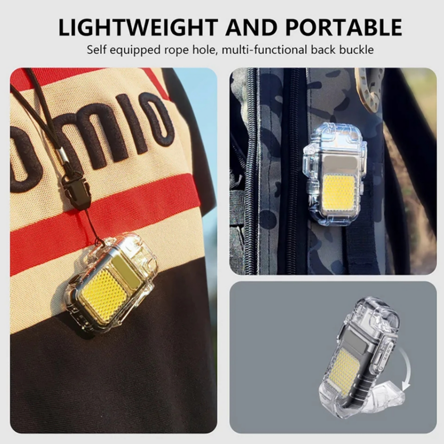 RECHARGEABLE LIGHTER WITH FLASHLIGHT - (JAPAN MADE - HIGH QUALITY)