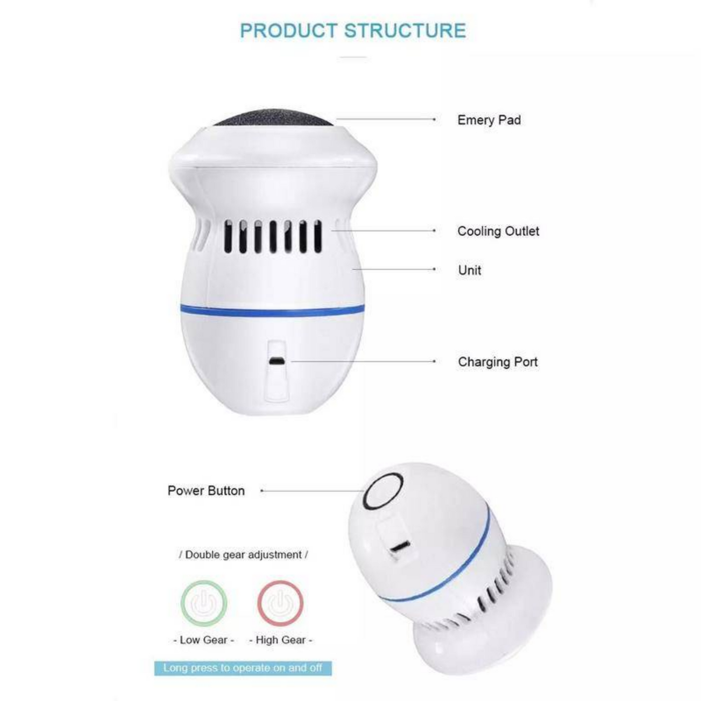 ELECTRIC FOOT CALLUS REMOVER (JAPAN MADE - HIGH QUALITY)