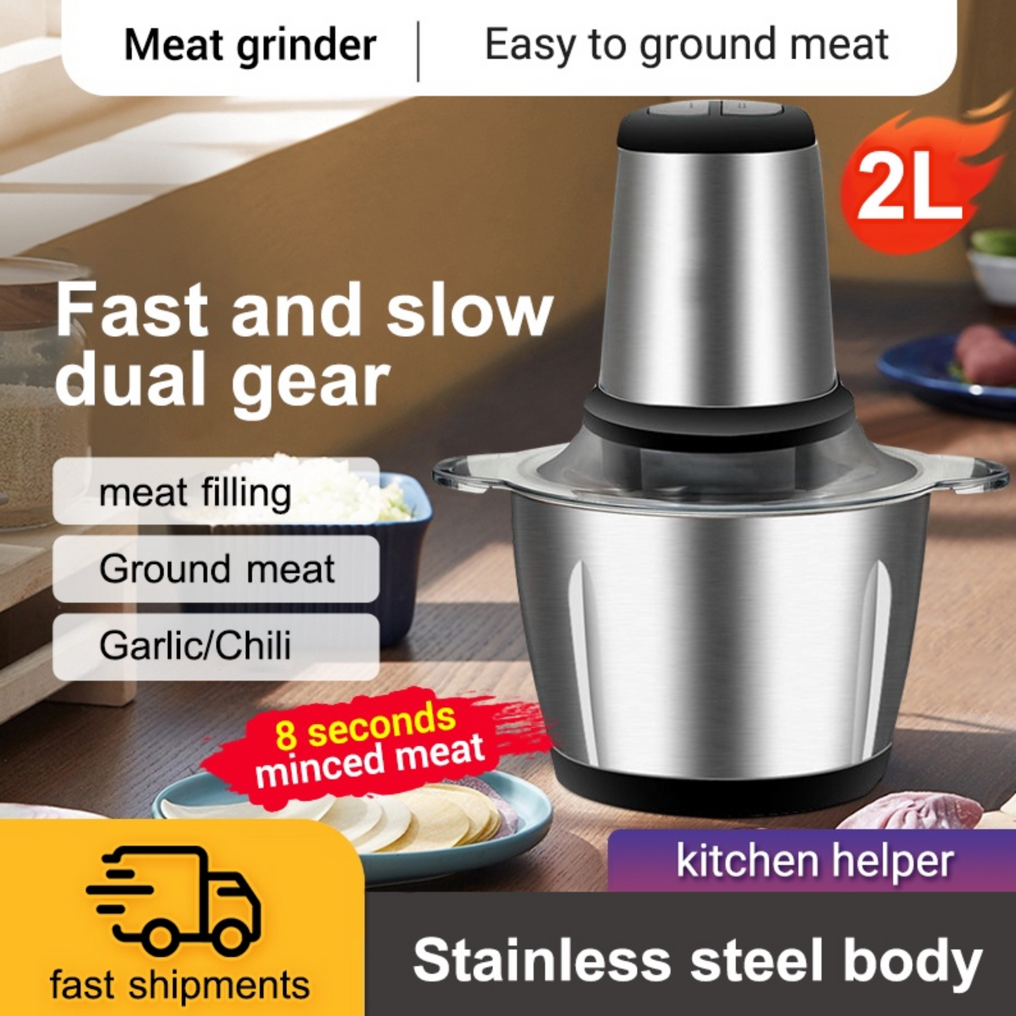 Multi-Functional Food Processor (JAPAN MADE - HIGH QUALITY!)