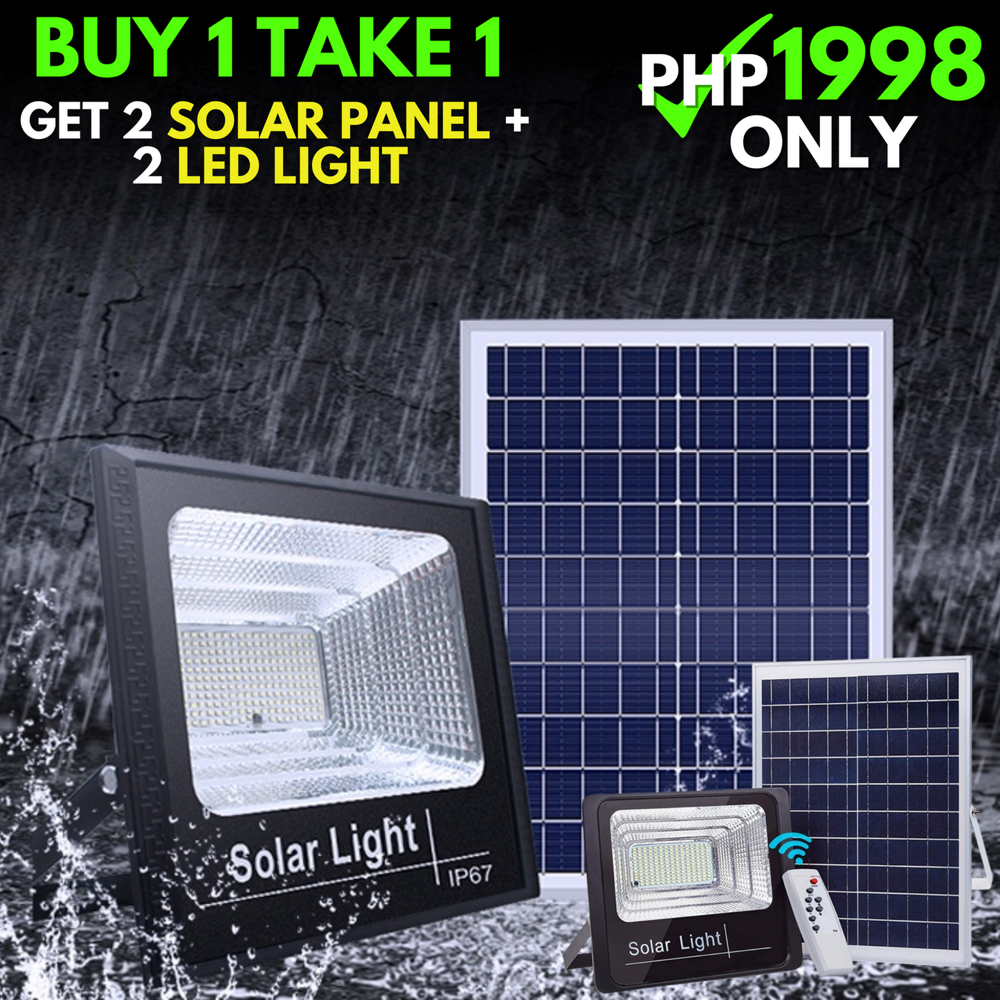 SOLAR LED LIGHT (JAPAN MADE - HIGH QUALITY)