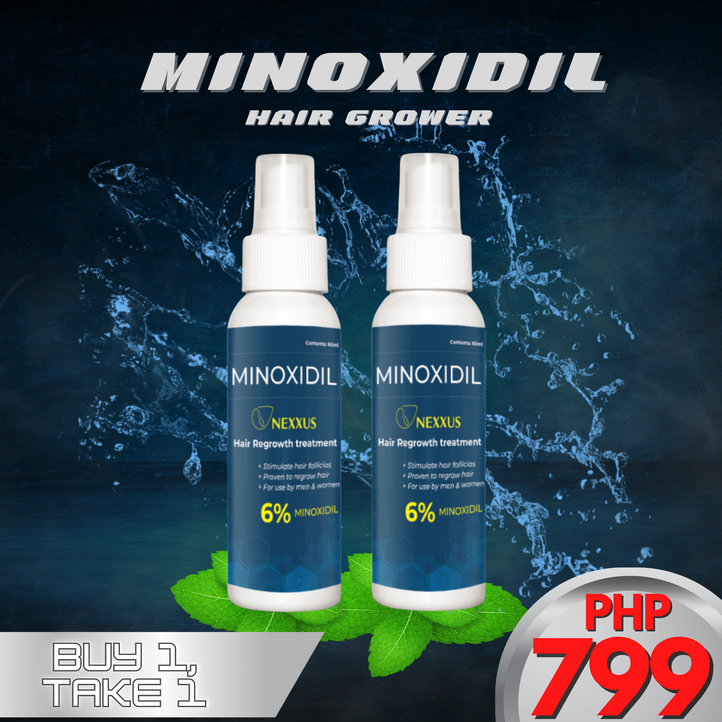 NEXXUS MINOXIDIL HAIR SPRAY (AUTHENTIC)