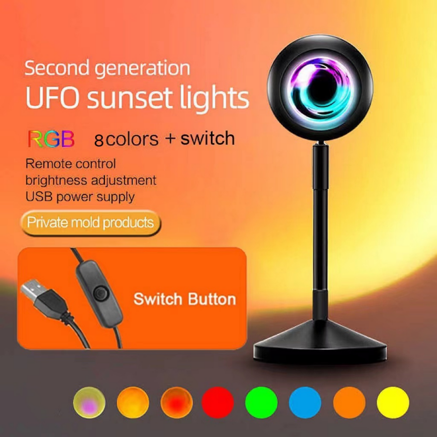 SUNSET LAMP (HIGH QUALITY)