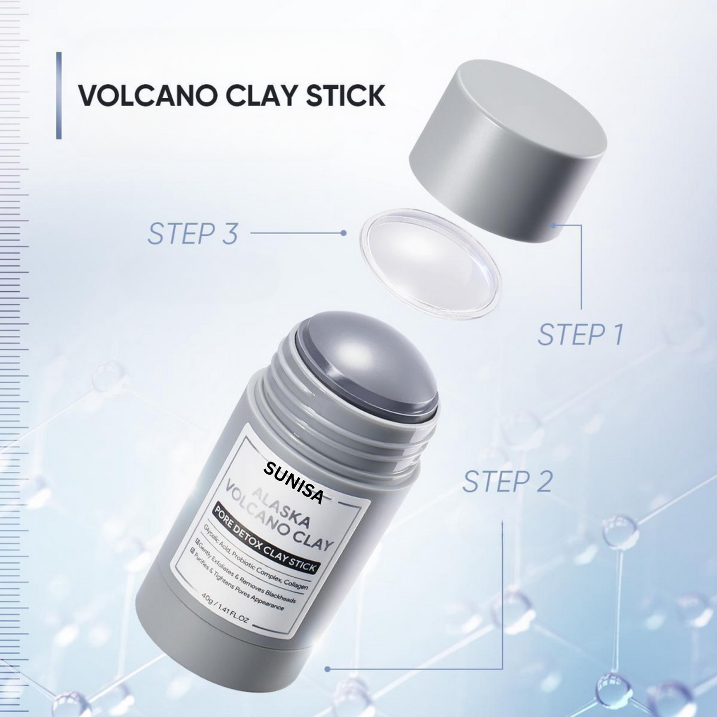 SUNISA WHITENING VOLCANIC MUD STICK