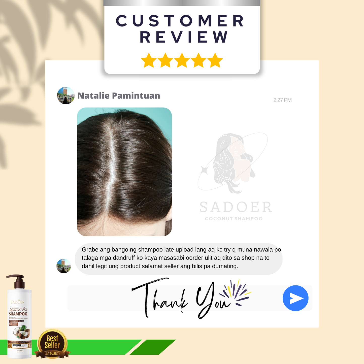 SADOER COCONUT SHAMPOO (AUTHENTIC)