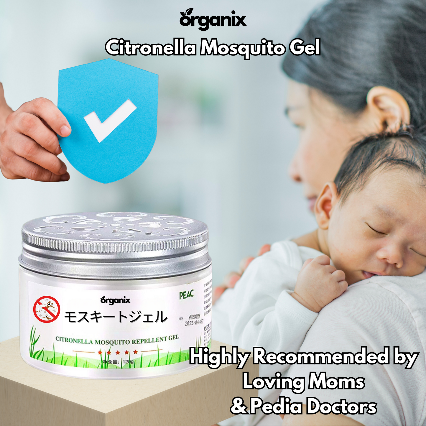 ORGANIX - Citronella Mosquito Gel Repellant