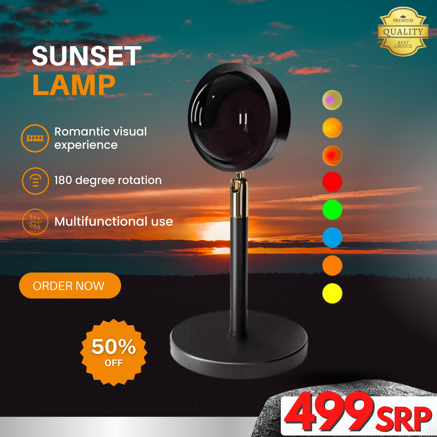 SUNSET LAMP (HIGH QUALITY)