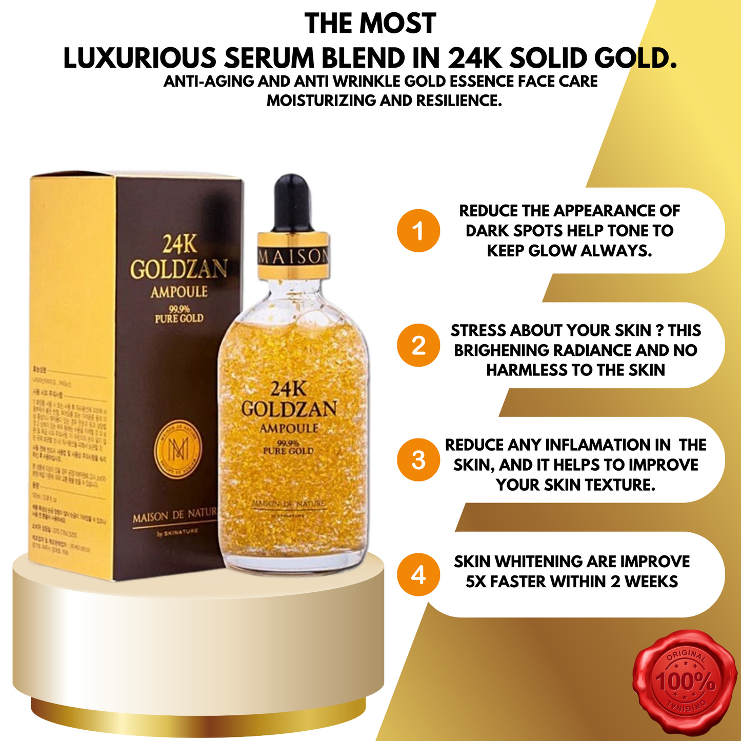 24K Goldzan Collagen Anti-Aging, Anti-Acne Serum